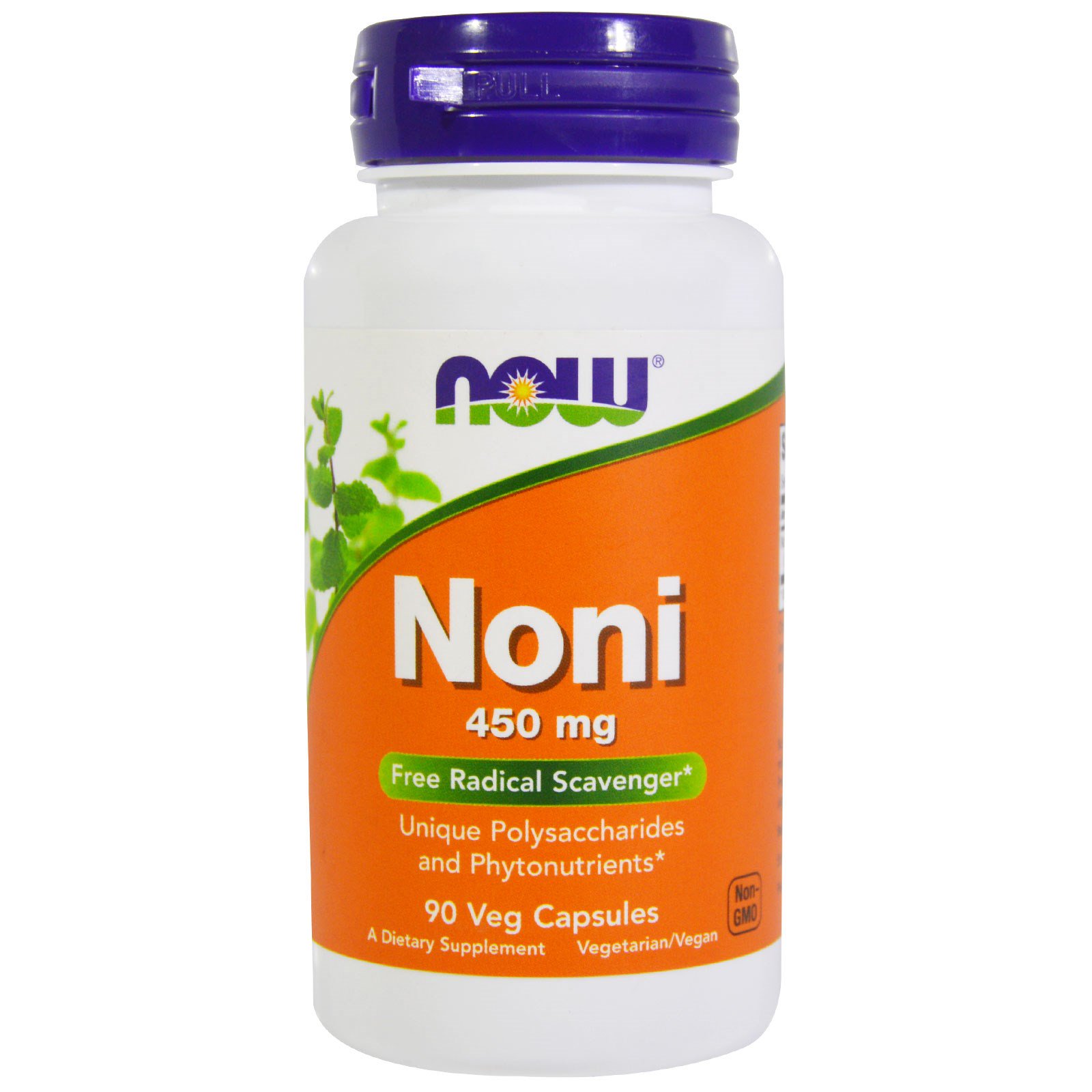 Now Foods Noni 450 mg, 90 rostlinných kapslí