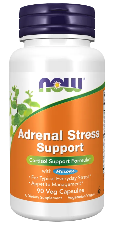 Now Foods NOW Adrenal Stress Support (nadledvinky) with Relora™, 90 rostlinných kapslí