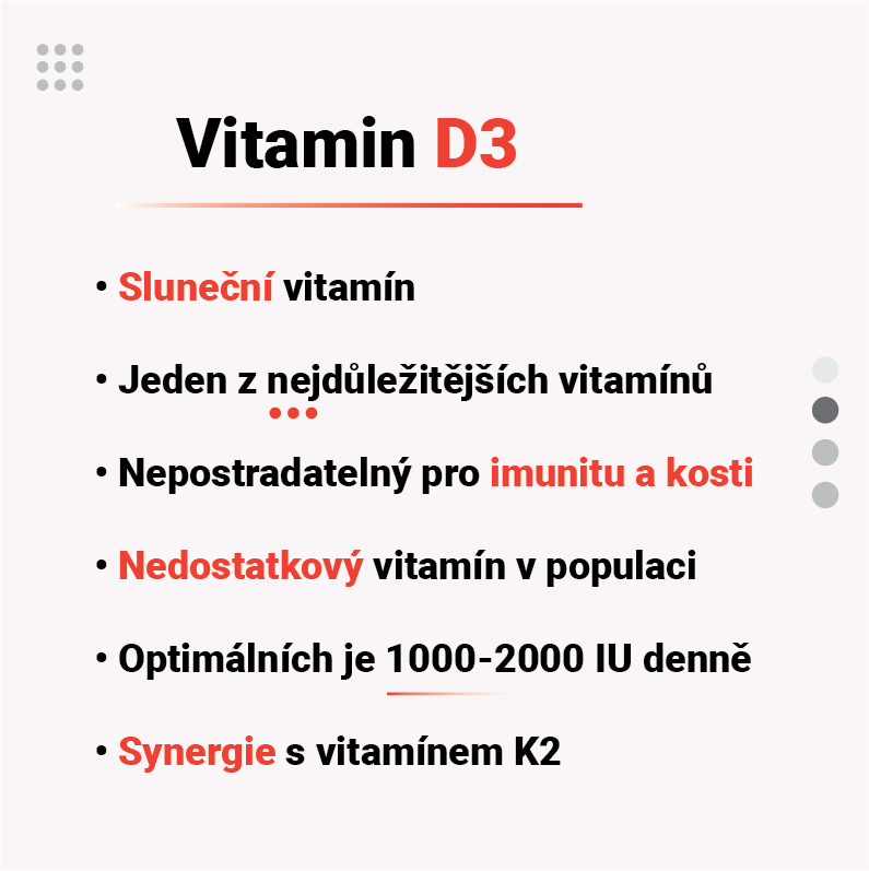 Vitamin D3 benefity