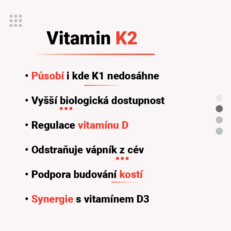 Vitamin K2 benefity